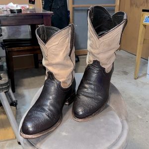 10EE Tecovas The Wade Smooth Ostrich Roper Boot